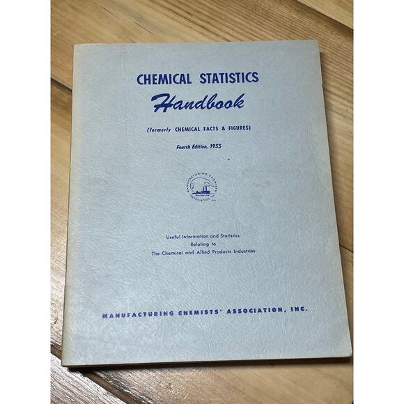 VTG Chemical Statistics Handbook.4th Edition 1955.Manufacturing chemists associa - Picture 1 of 4
